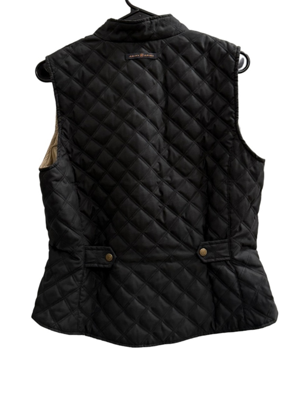 Ariat Quilted Zip Front Vest Black Size Medium - Picture 3 of 9